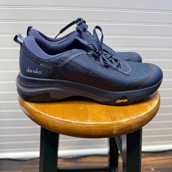 Dansko Wonens Makayla Navy Mesh Tennis Shoes Waterproof Size 38=7.5/8 - Picture 1 of 12